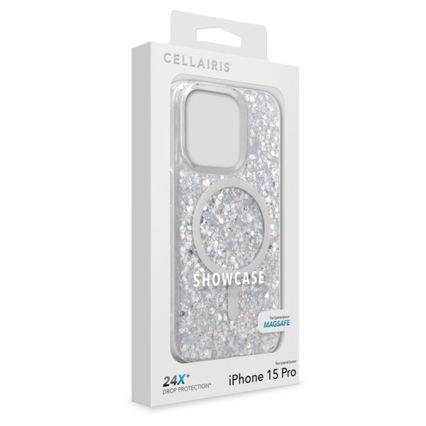 Showcase "Slim Glam" para IPhone 15 Pro en color "Silver" con MagSafe - Imagen 6