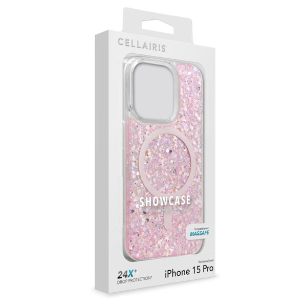 Showcase "Slim Glam" para IPhone 15 Pro en color "Baby Pink" con MagSafe - Imagen 6