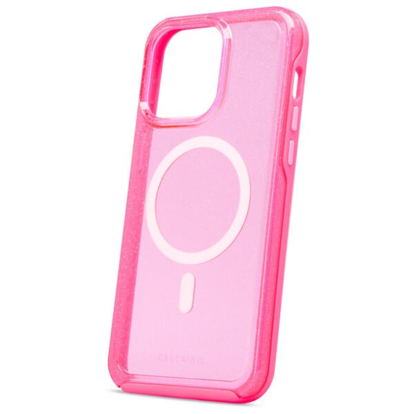 Case Cellairis "La Hornet Glitter" -para iPhone 15 Pro Max color Hot Pink con MagSafe - Imagen 4