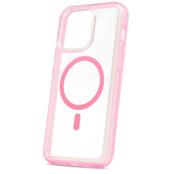 Case "La Hornet Glitter" para IPhone 15/ 14 en color "Clear Hot Pink" con MagSafe - Imagen 6