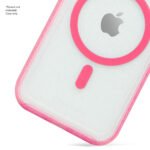 Case "La Hornet Glitter" para IPhone 15/ 14 en color "Clear Hot Pink" con MagSafe - Imagen 4