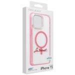 Case "La Hornet Glitter" para IPhone 15/ 14 en color "Clear Hot Pink" con MagSafe - Imagen 5