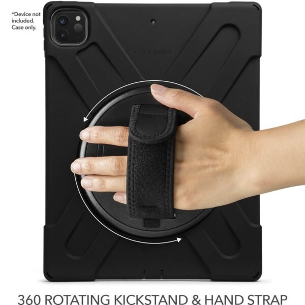 Case "Rapture Rugged" - para IPad Pro 12.9" - Generación 3/4 con soporte y colgante en color "Black" - Imagen 2