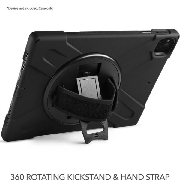 Case "Rapture Rugged" - para IPad Pro 12.9" - Generación 3/4 con soporte y colgante en color "Black" - Imagen 3