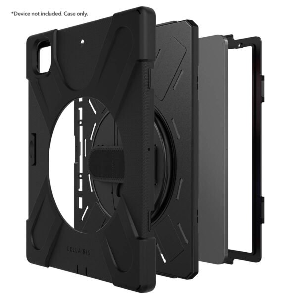 Case "Rapture Rugged" - para IPad Pro 12.9" - Generación 3/4 con soporte y colgante en color "Black" - Imagen 5