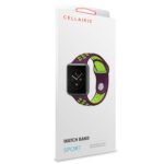 Correa para Apple Watch - Estilo Sport de Silicona en colores "Purple/Bright Green" para 38/40/41mm - Imagen 2