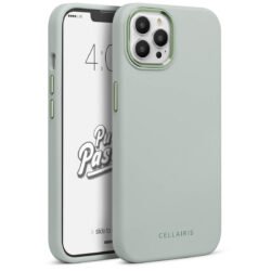 Case "Puff Pastry" - para IPhone 14 Pro en color "Moon Pie" con bordes metálicos y con MagSafe