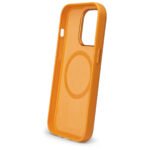 Case "Stitch" - para IPhone 14 Pro - estilo "Vegan Leather" en color " Honey Orange" con MagSafe - Imagen 2