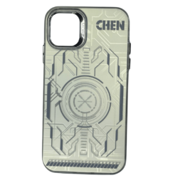 Case de Circuito para iPhone 11, 13, 14 y 14 Pro Max - color Plateado