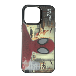Case de Spiderman para iPhone 11, 13, 14 y 14 pro max - Rojo con gris