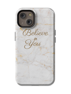Estuche Motivacional Mármol Blanco para iPhone