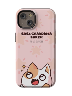 Estuche Rosado Gatito karen para iPhone