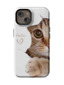 Case Felino Hello para iPhone