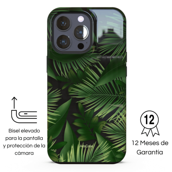 Tropical Leaves Garden_24530_1200x1200_2 (1) ArtsCase Tropical Garden iPhone Case - Imagen 2