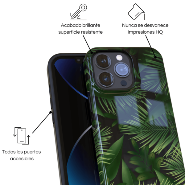 Tropical Leaves Garden_24530_1200x1200_4 (1) ArtsCase Tropical Garden iPhone Case - Imagen 4