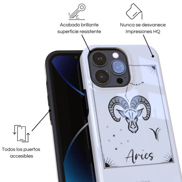 Aries_24598_1200x1200 (1) Aries iPhone Case ArtsCase - Imagen 2