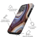 Estuche ArtsCase  Brown Marble Pattern Para Iphone - Imagen 5