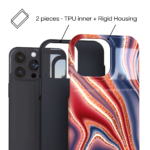 Estuche ArtsCase  Brown Marble Pattern Para Iphone - Imagen 4
