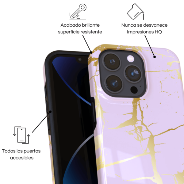 Marble Gold Grunge_16779_1200x1200_4 (1) Marble Gold Grunge iPhone Case ArtsCase - Imagen 2