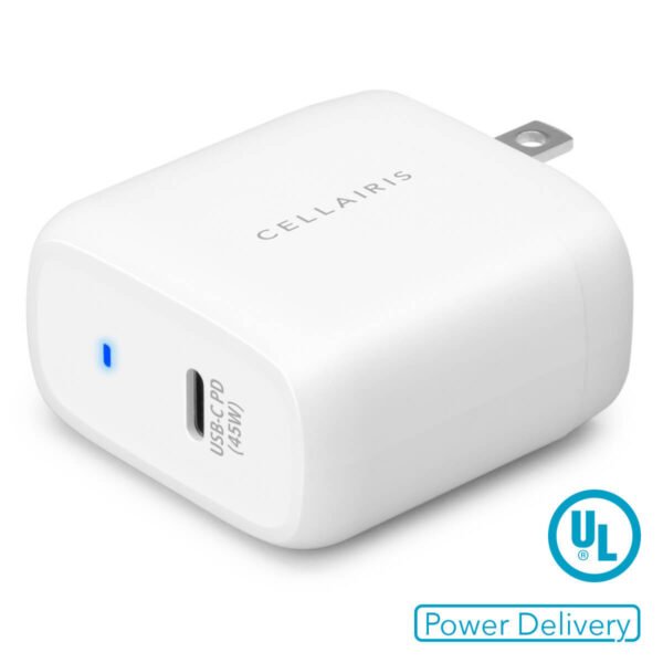Cargador De Pared Cellairis - Un Solo USB-C 45W Blanco - Imagen 3