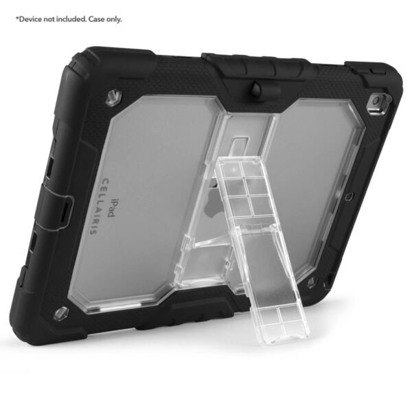 Rapture Rugged - Apple IPad 10.2" Gen7/8/9 Con Soporte Solamente, Negro/Transparente - Imagen 3