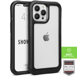 Showcase Grip - Apple IPhone 13 Pro W/ Anti-Bacterial Protection Black/Clear