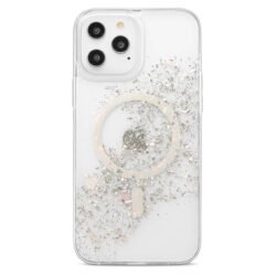 Estuche Slim Pearl Para IPhone 13 Pro Max/ 12 Pro Max De Apple En Color Plata Con MagSafe