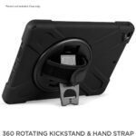 Rapture Rugged - Apple IPad Pro 12.9" Gen6/ 5 Con Soporte Y Correa De Mano, Color Negro - Imagen 3