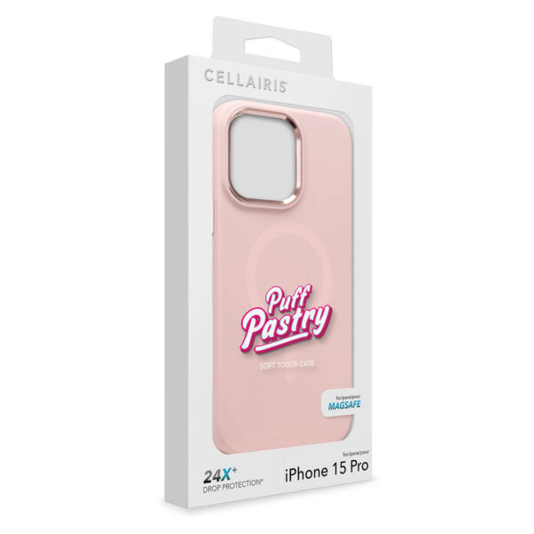 Puff Pastry - Apple IPhone 15 Pro Cherry Blossom Brulee W/ Metal Accents W/ MagSafe - Imagen 2