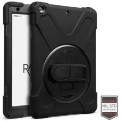 Rapture Rugged - Apple IPad 10.2" Gen9/8/7 Con Soporte Y Correa De Mano, Color Negro