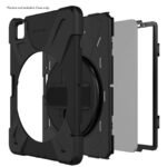 Rapture Rugged - Apple IPad Pro 11" Gen 5/4/3/2/1 Air 10.9" Gen5/ 4 Con Soporte Y Correa De Mano, Color Negro - Imagen 3
