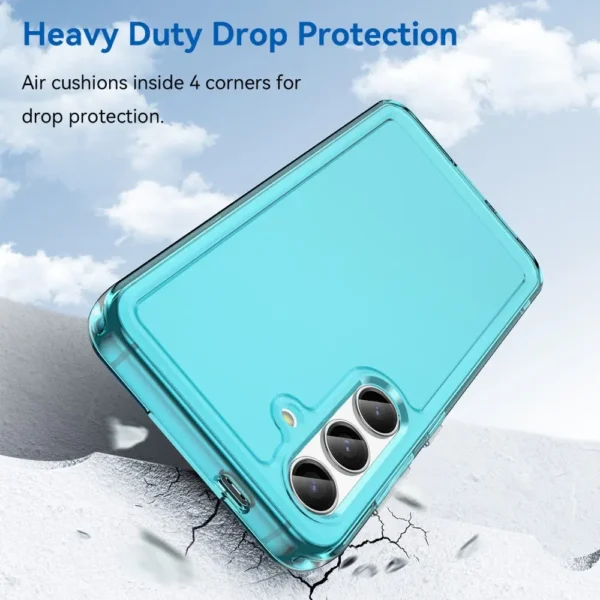 Estuche Samsung Galaxy S24 Transparente Celeste TPU - Imagen 3