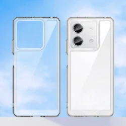 Estuche Transparente TPU para Xiaomi Redmi Note 13 5G + Respaldo Transparente de Acrílico