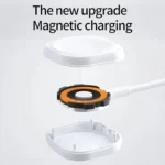 Cargador Inalámbrico Blanco para Apple Watch OJD-86 con Cable USB y Base de Carga - Imagen 2