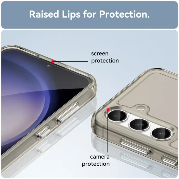 Estuche Samsung Galaxy S24 Transparente Gris TPU - Imagen 2