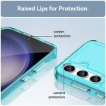 Estuche Samsung Galaxy S24 Transparente Celeste TPU - Imagen 2