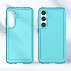 Estuche Samsung Galaxy S24 Transparente Celeste TPU