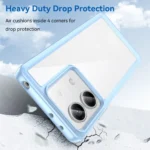 Case Celeste TPU para Xiaomi Redmi Note 13 5G + Respaldo Transparente de Acrílico - Imagen 2