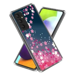 Estuche con Estampado de Flores Rosadas TPU para Samsung Galaxy A35 5G