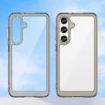 Estuche Transparente Gris Samsung Galaxy S24 TPU + Acrílico Antirrayaduras