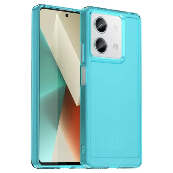redmi-case-ecuador Case Transparente Celeste TPU Candy Series para Xiaomi Redmi Note 13 5G - Imagen 2