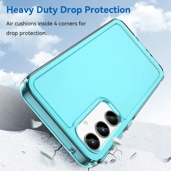 samsung-a35-celeste Estuche Transparente Celeste Serie Candy TPU para Samsung Galaxy A35 5G - Imagen 2