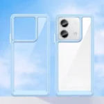 Case Celeste TPU para Xiaomi Redmi Note 13 5G + Respaldo Transparente de Acrílico - Imagen 3