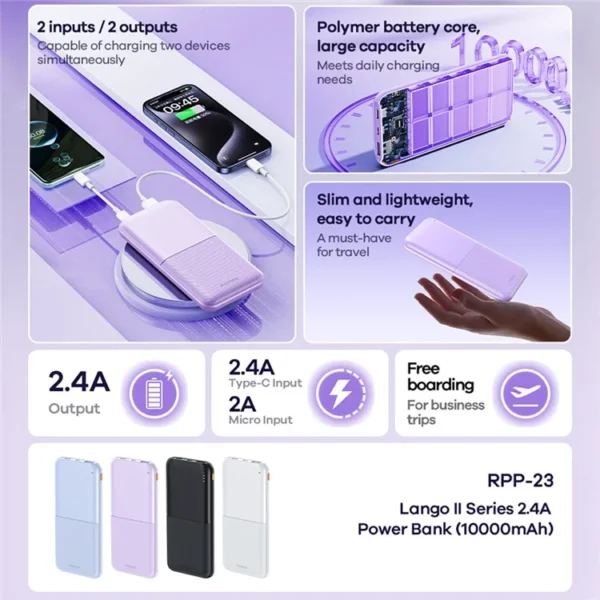 power-bank-10000-ecuador Power Bank Remax 10000 mah dos salidas - Imagen 5