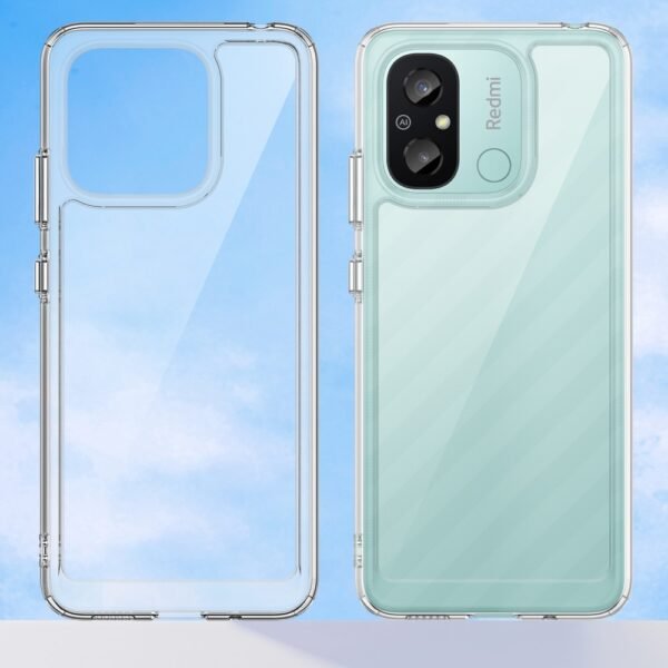 Para Xiaomi Redmi 12C 4G Funda transparente Airbag Corner Protective Phone Cover (Gran orificio para lente trasera - Imagen 5