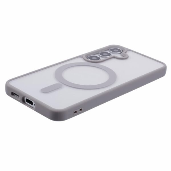 Funda para Samsung Galaxy S23 FE compatible con MagSafe a prueba de golpes PC+TPU cubierta transparente para teléfono - Gris - Imagen 2