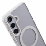 Funda para Samsung Galaxy S23 FE compatible con MagSafe a prueba de golpes PC+TPU cubierta transparente para teléfono - Blanco - Imagen 2