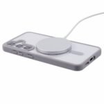 Funda para Samsung Galaxy S23 FE compatible con MagSafe a prueba de golpes PC+TPU cubierta transparente para teléfono - Gris - Imagen 3