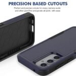 Funda para teléfono PC+TPU para Samsung Galaxy S23 FE Funda protectora para teléfono antirrayas - Azul oscuro - Imagen 5