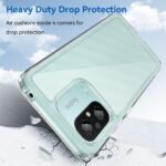 Para Xiaomi Redmi 12C 4G Funda transparente Airbag Corner Protective Phone Cover (Gran orificio para lente trasera - Imagen 3